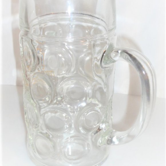 Italy Glass Borgonovo LOWENBRAU BEER MUG Ce M14 0476 Draft Beer Vintage Beer Ste - Picture 5 of 7